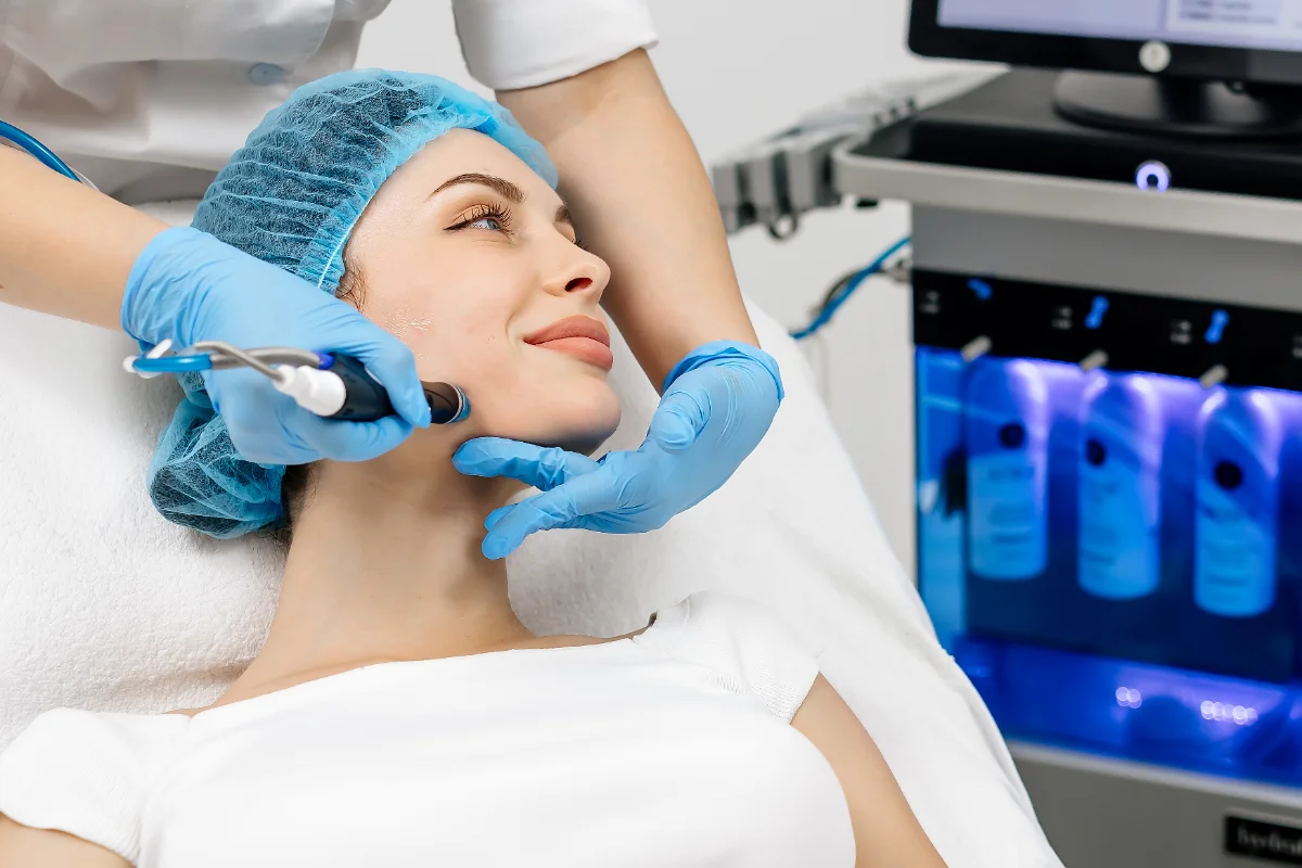 Deep-cleaning hydro-dermabrasion facial at a Thonotosassa medical spa