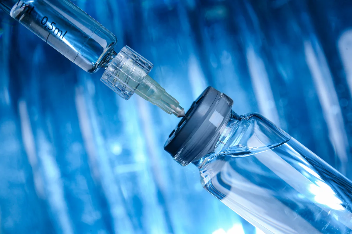 Hyaluronidase syringe and vial used to dissolve dermal filler at a Thonotosassa med spa