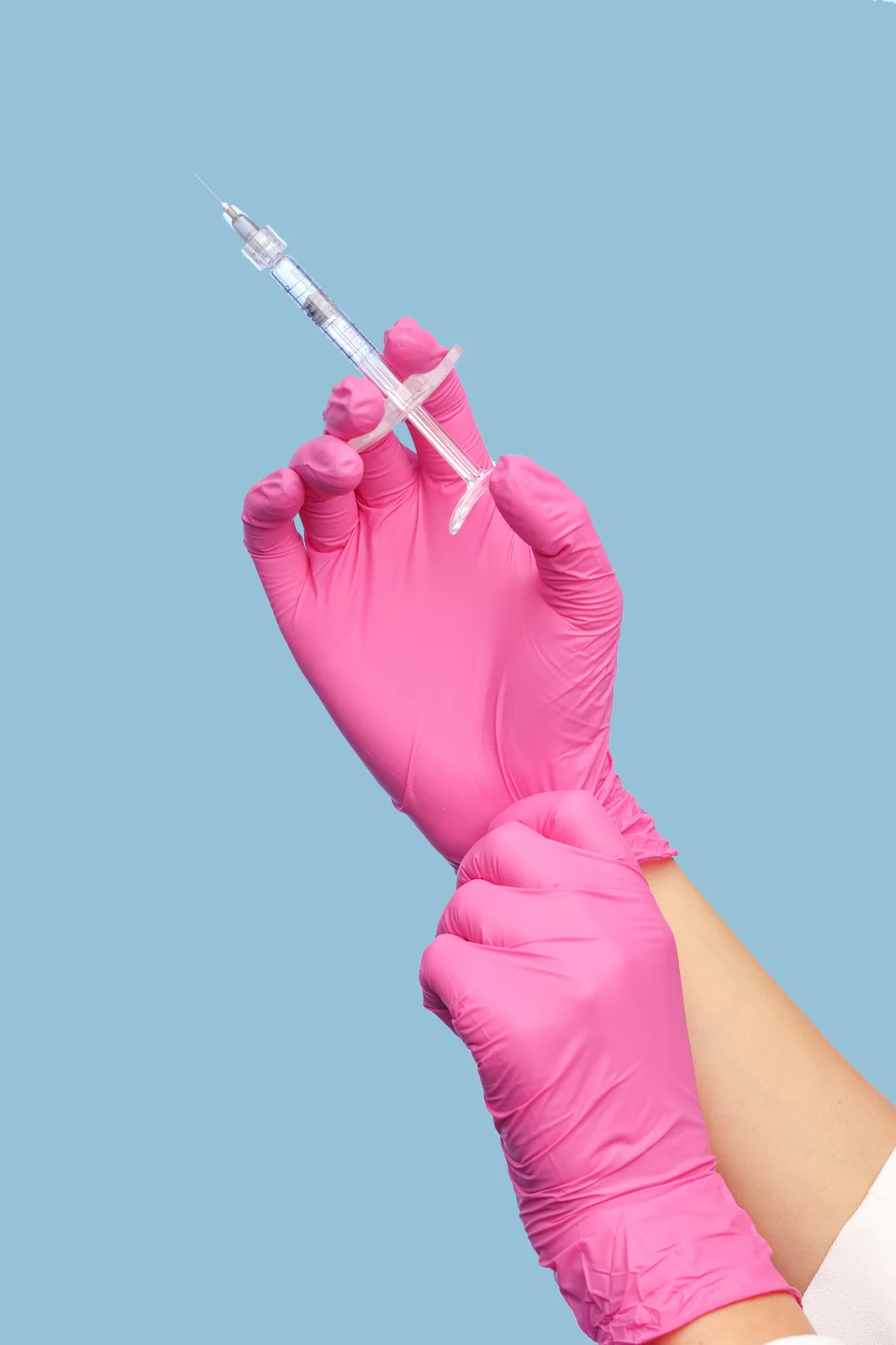 A certified injector preparing a hyaluronidase injection under physician oversight at SpaRx Medical Aesthetics in Thonotosassa, FL.