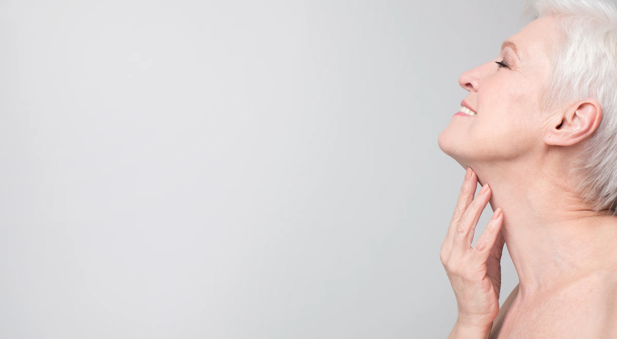 Clear, even skin with faded sun spots after an IPL photofacial at SpaRx Medical Aesthetics in Thonotosassa, FL.