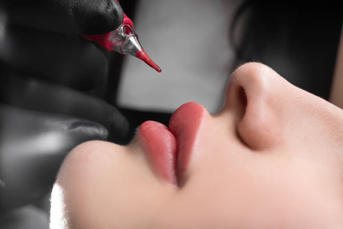 Lip blush permanent makeup treatment at a Thonotosassa medical spa