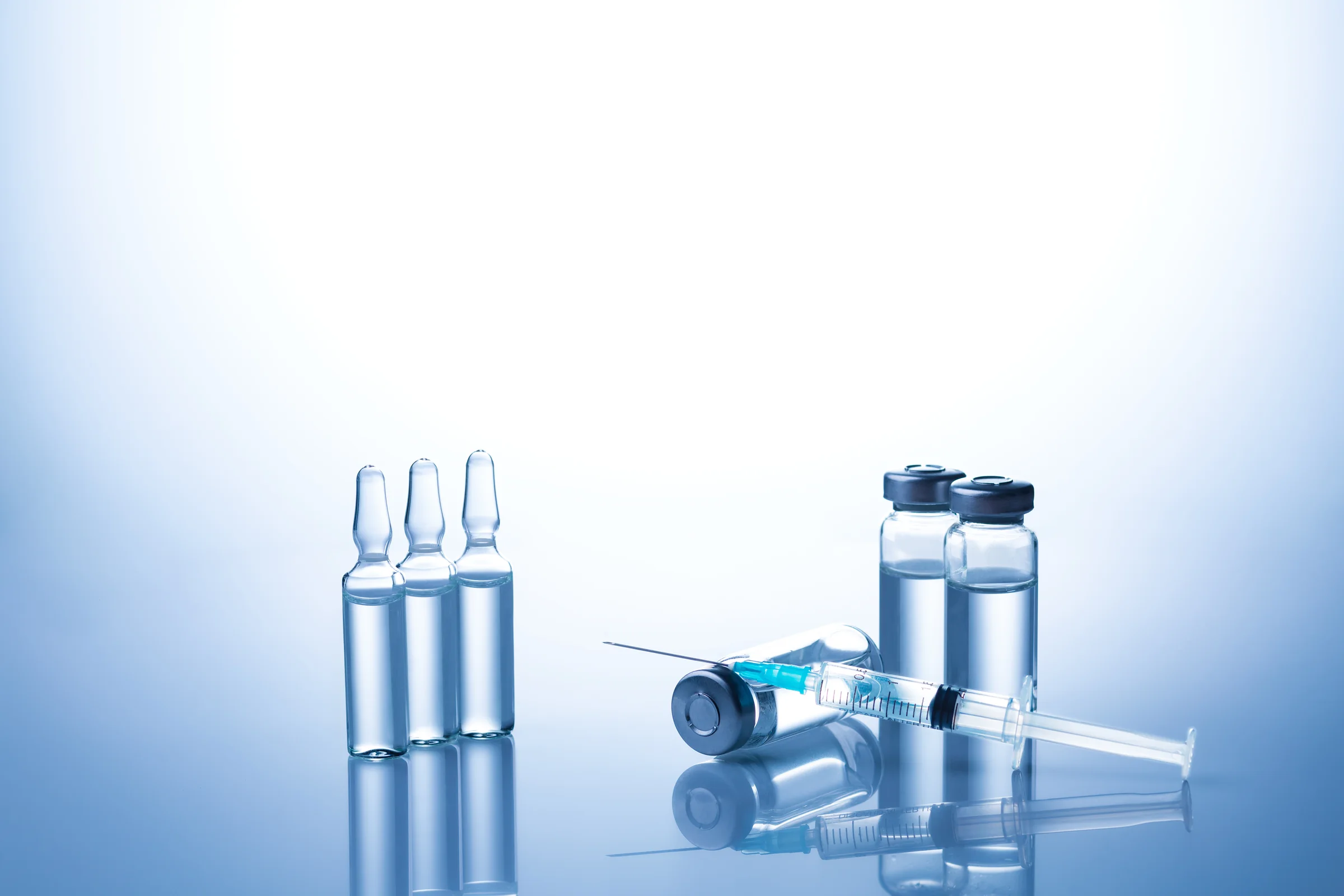 Prescription peptide vials and a syringe prepared for physician-supervised sermorelin therapy at SpaRx Medical Aesthetics in Thonotosassa, FL.