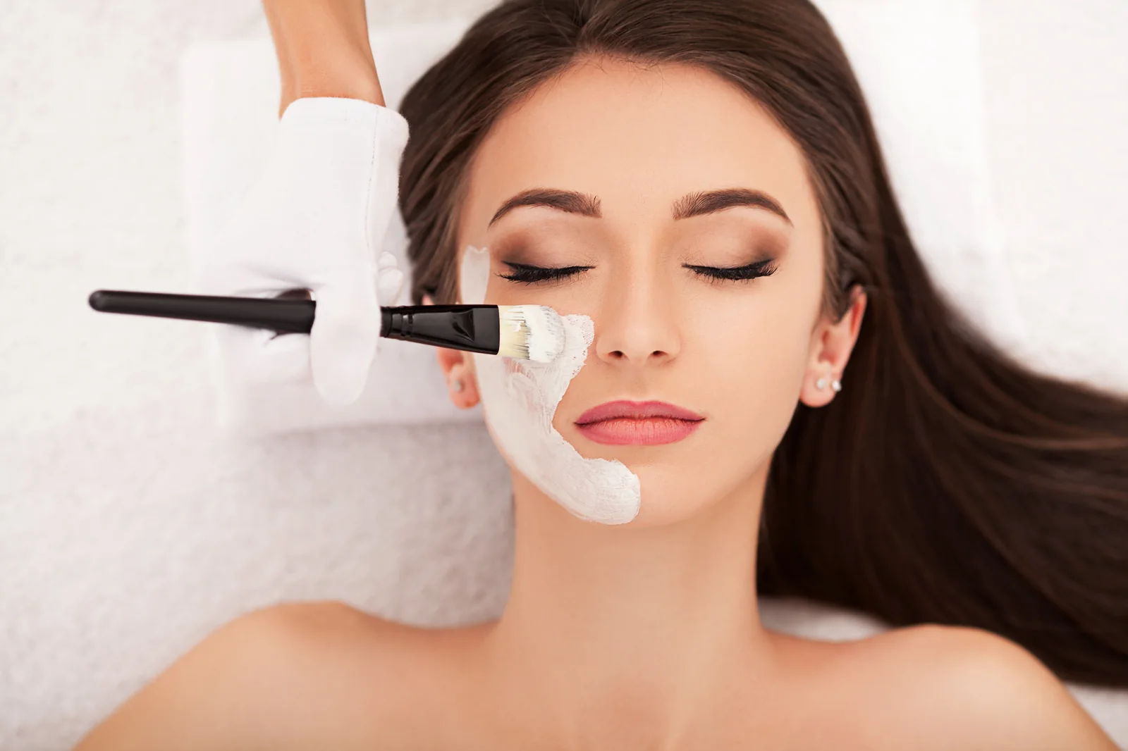 Exfoliation and gentle extractions during a SpaRx Signature Facial at SpaRx Medical Aesthetics in Thonotosassa, FL