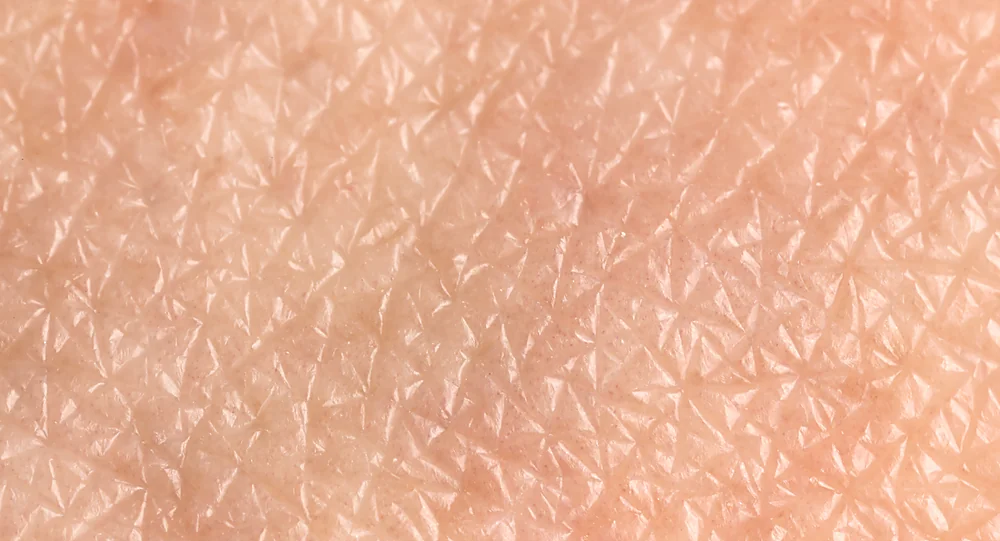 A close-up of clear, healthy skin maintained with a monthly SpaRx Signature Facial, at a Thonotosassa, FL medical spa