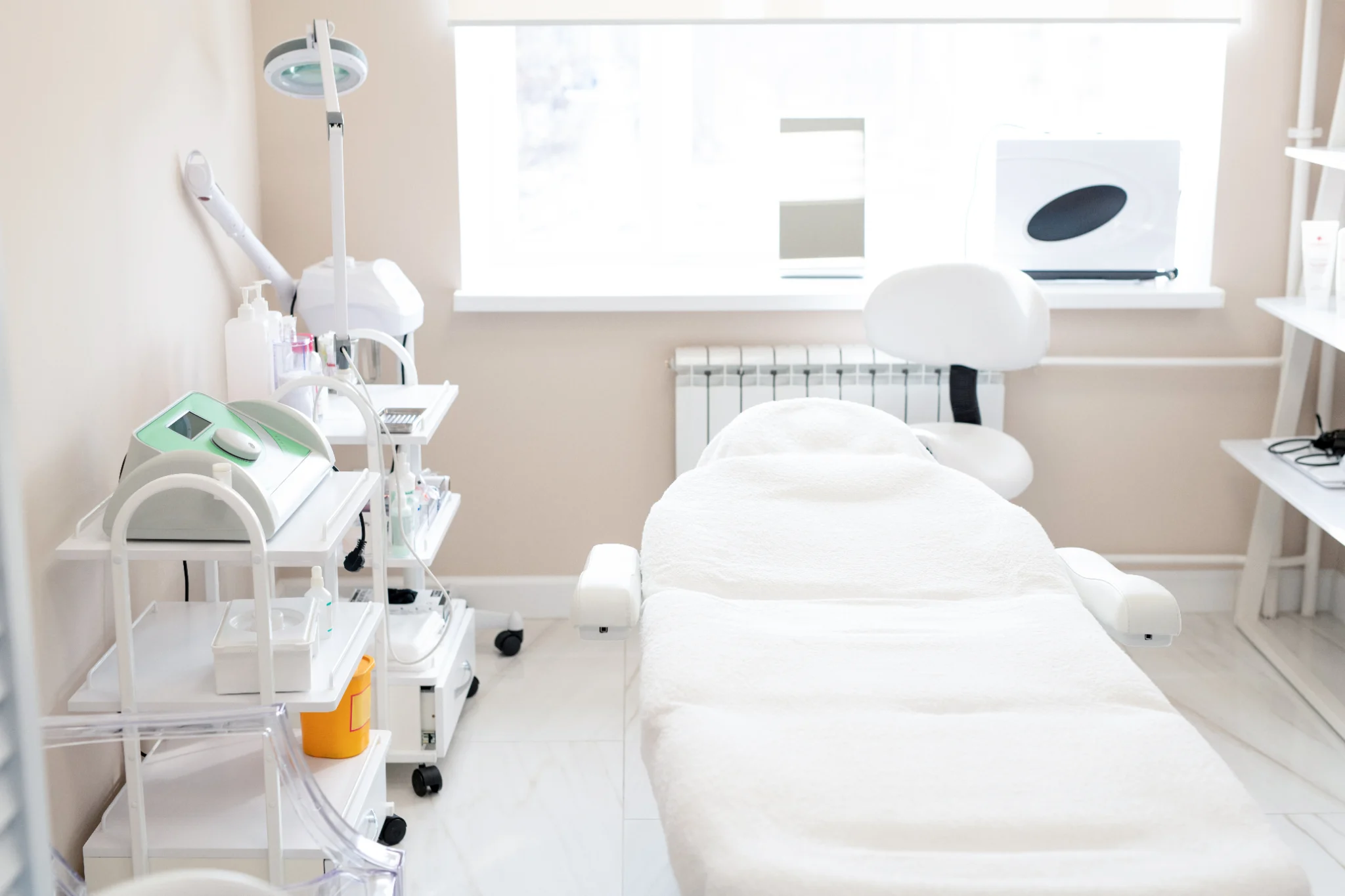 A treatment room at SpaRx Medical Aesthetics, a physician-led med spa in Thonotosassa, FL near Tampa